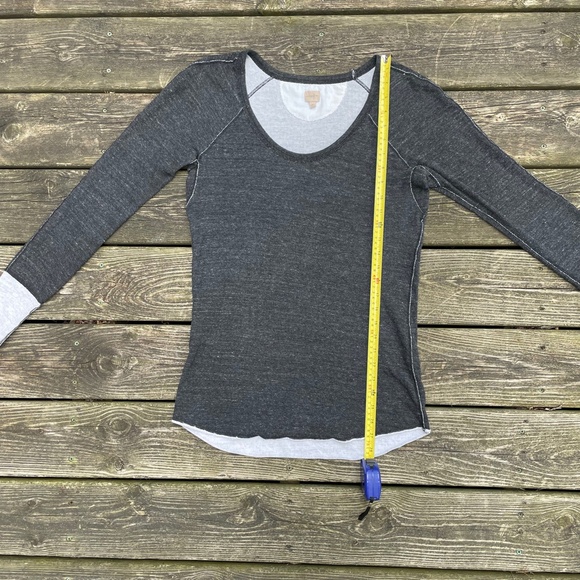 Wilfred Dark Gray Charcoal Casual Long Sleeve Shirt Top - Picture 7 of 9